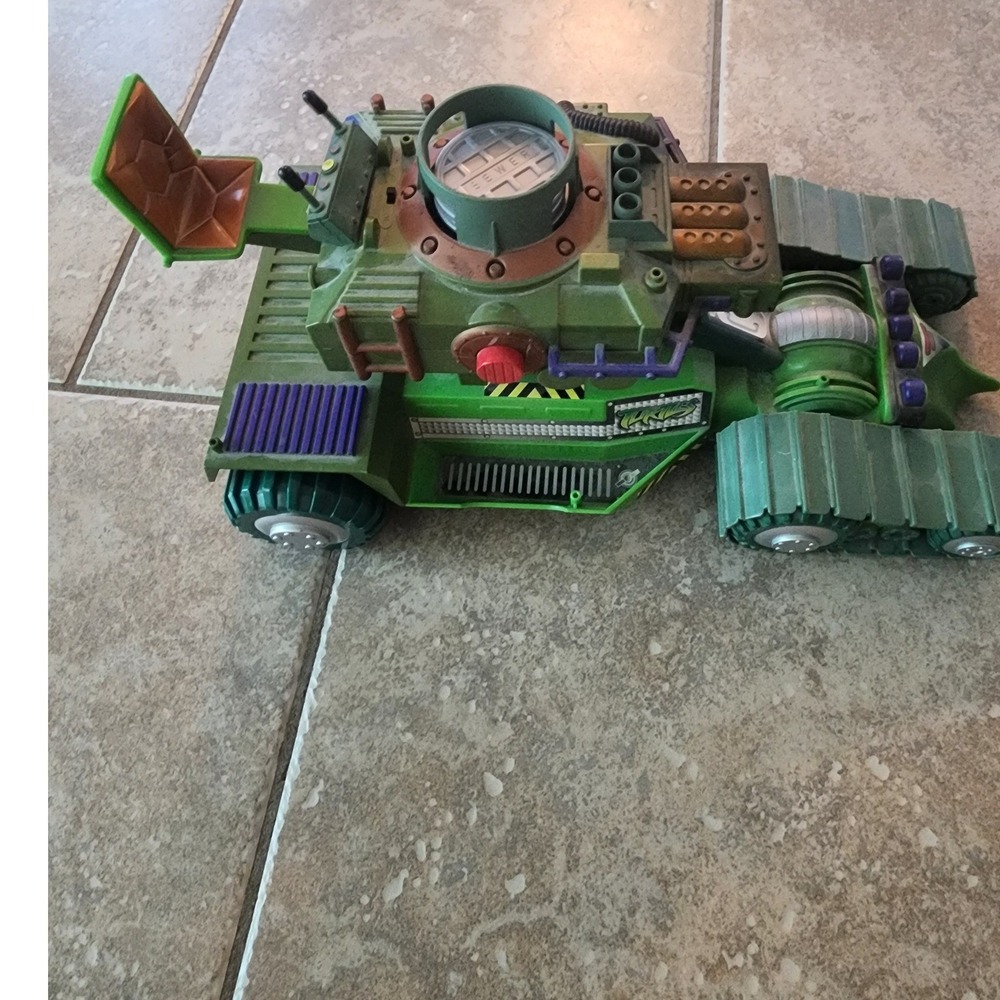 Vintage 2004 TMNT Sewer Lid Launcher Tank Playmates Parts Lot 11 Discs Seat